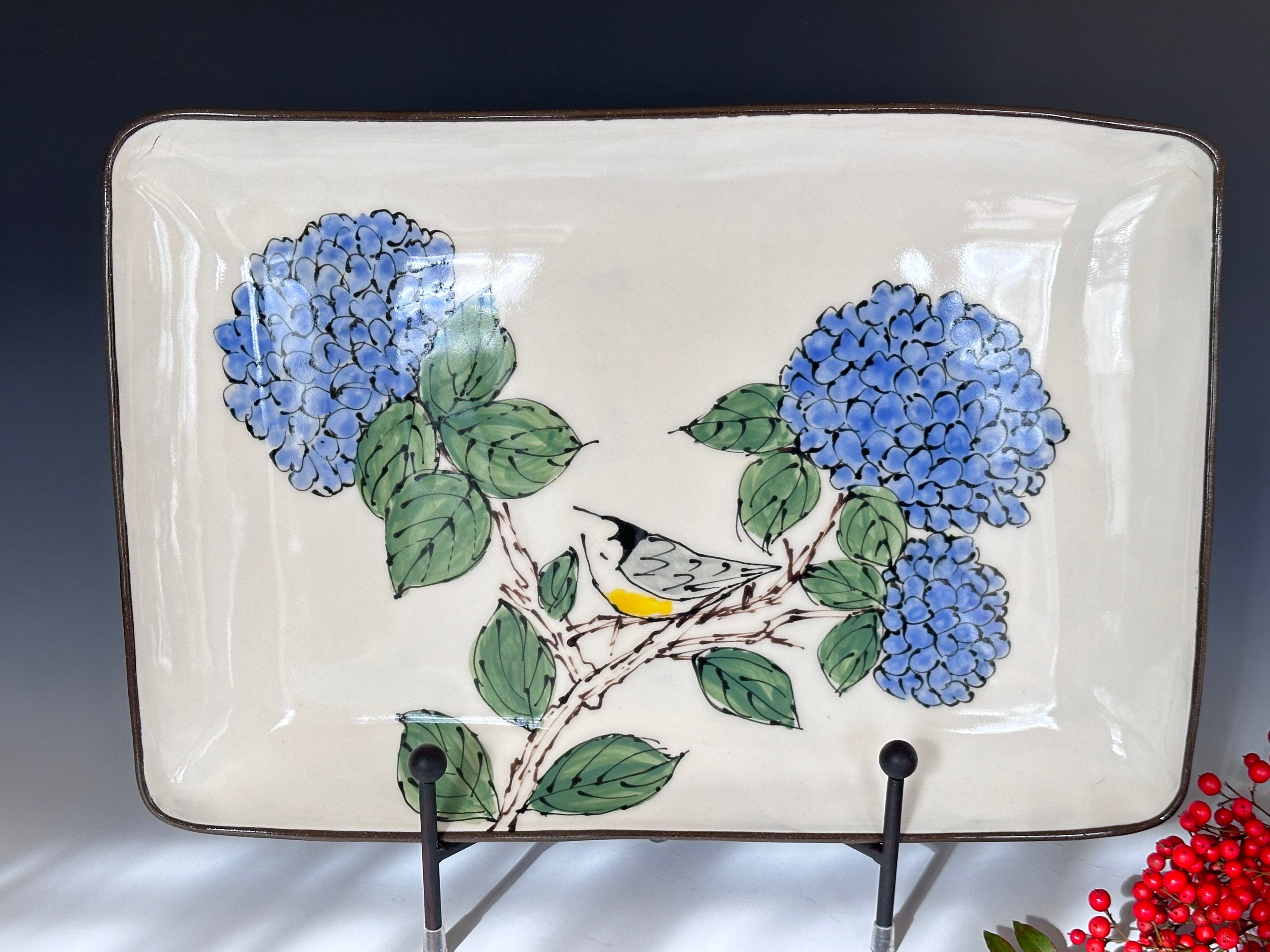Large Hand Painted Serving Platter