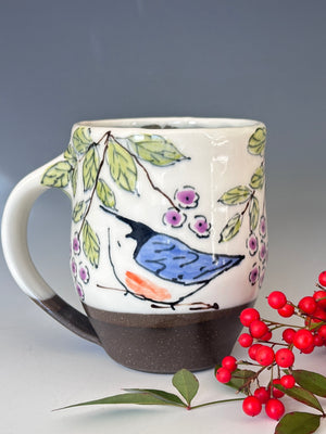 Hand Painted Whimsical Mug