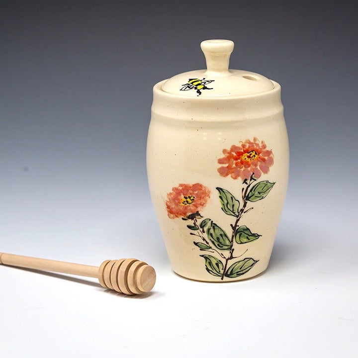 Hand Painted Honey Jar