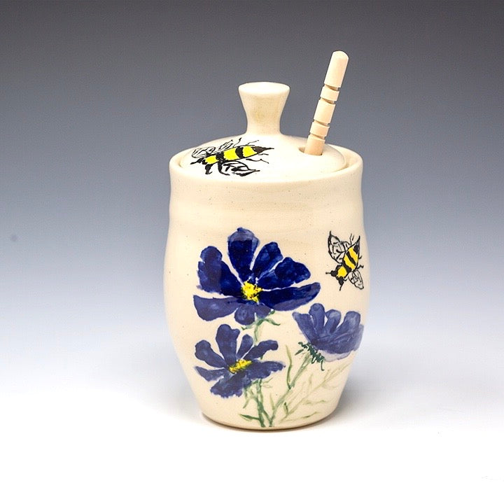 Hand Painted Honey Jar