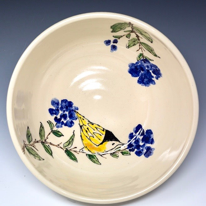Hand Painted Serving Bowl