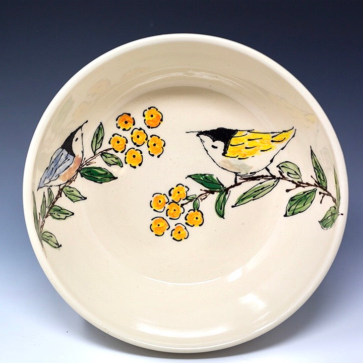 Hand Painted Serving Bowl