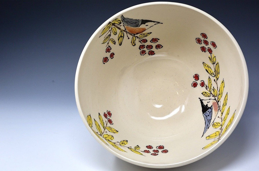 Hand Painted Serving Bowl