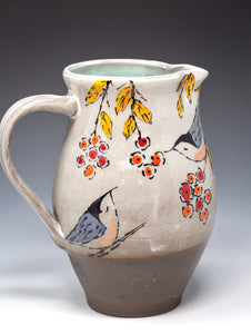 Hand Painted Whimsical Pitcher